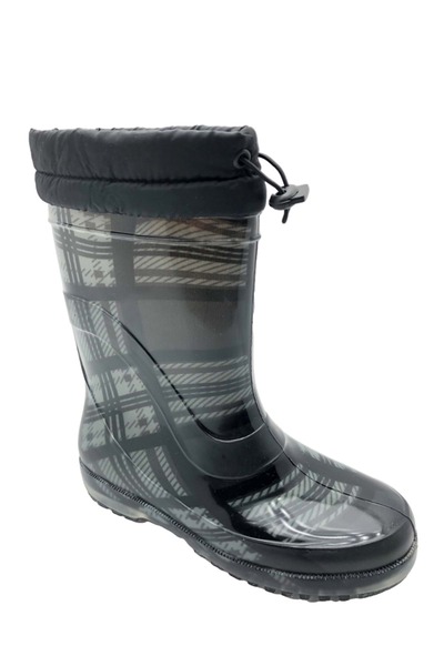 ÇİĞDEM KUNDURA Cizme de cauciuc cu flori și pene în interiorul crocusului