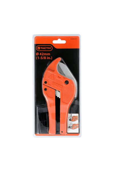Tactix One Hand Ratchet Action PVC Pipe Cutter 42mm 340201