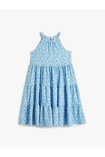 Koton Rochie Midi Halter cu modele florale - Detaliată la podea
