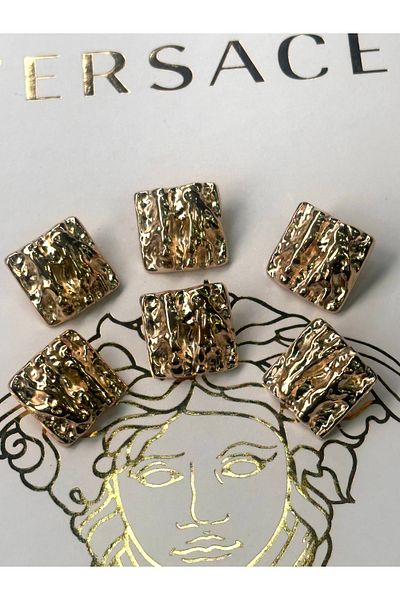 ODDA TASARIM ATÖLYESİ New Collection Top Branch Print Gold Coat-Jacket Button Set(2.3cm)