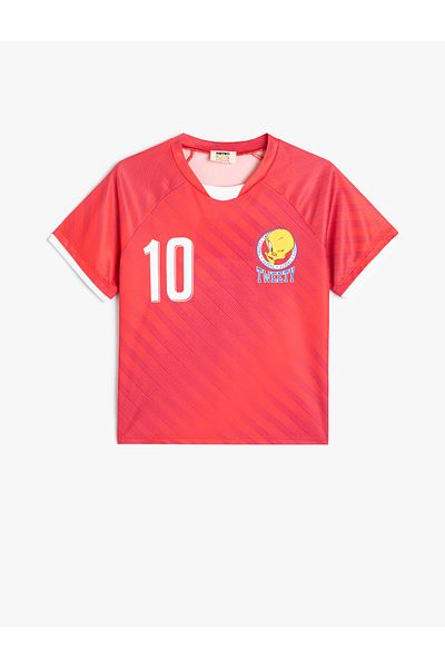 Koton Tweety Licensed Short Sleeve Printed Crew Neck T-Shirt