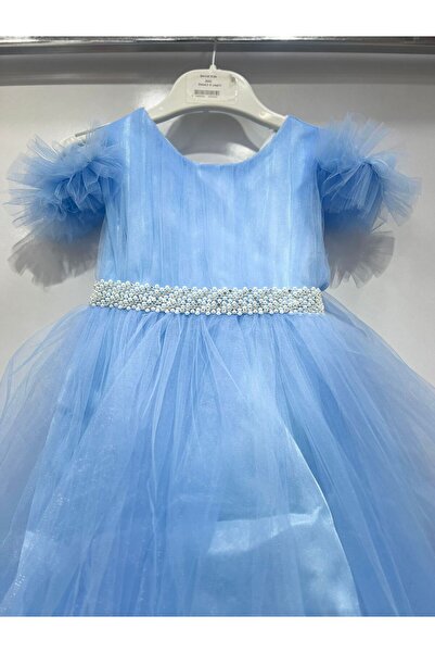 ugurbocegicocukdunyası uğurböceğiçocuk 300 Βραδινό φόρεμα για κορίτσια με κυλιόμενο τρένο