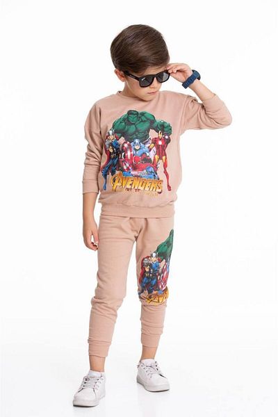 falcomini 4-10 Years Men's Sports Tracksuit Set - Printed 2 Ip