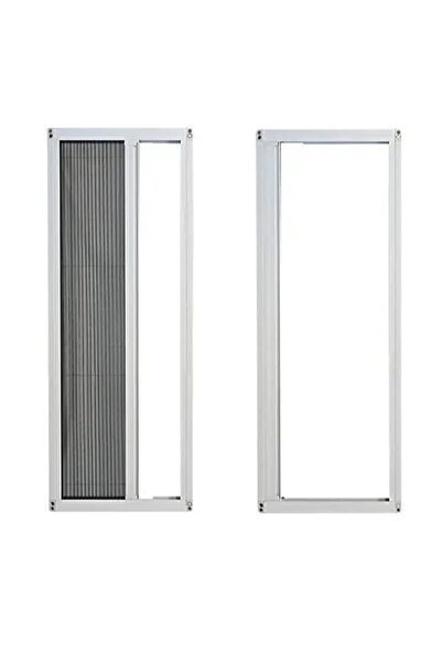 Genel Markalar Akordeon Pileli Pilise Kapı Sineklik Beyaz, 90x210 cm Istenile...