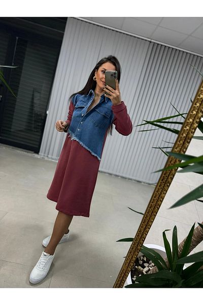 caddstore Dr 2452 Jeans Coat Sweat Dress