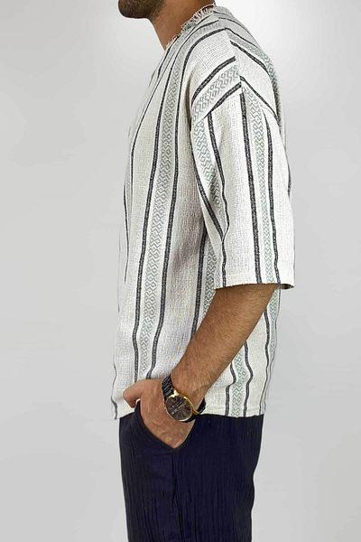 Alışveriş Sokağı Λινό Oversize Μισό Πουκάμισο - Summer DesiGn