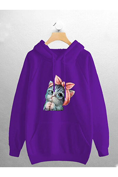 BOHEMGİYİM - 7hills Giyim Hanorac negru unisex cu imprimeu cu buzunar cangur