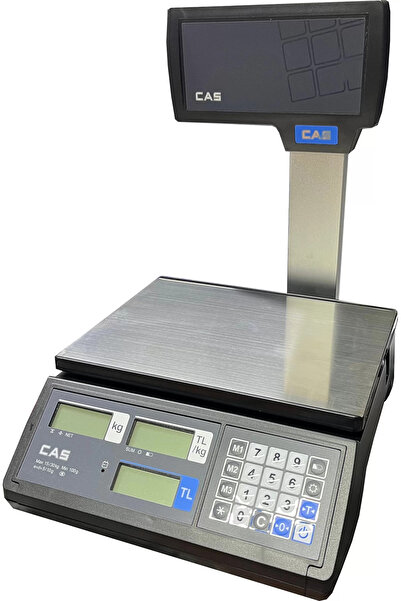 CAS Er Jr 30 Kg 5 Gr Fiyat Hesaplamalı Terazi