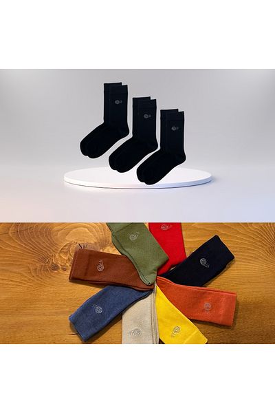 babbelt Black Pair Flexible and Comfortable Socks - Set of 3