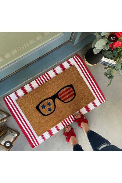 DefLife Home Glasses Star Door Front Koko Mat