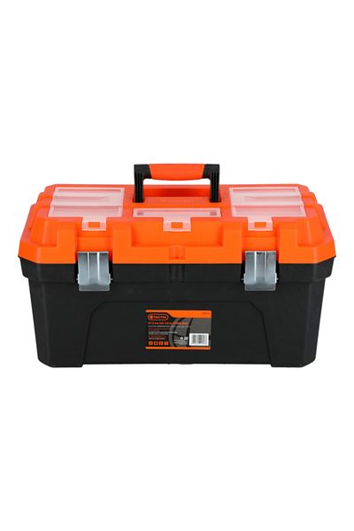 Tactix Heavy Duty Plastic Tool Box with Snap Shut Latch 22.5inch