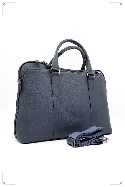 Derimo Leather حقيبة كمبيوتر محمول وحقيبة من الجلد الطبيعي