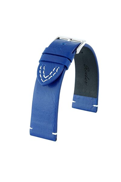 RODER حزام جلد R4143w - أزرق-أبيض - 22 ملم