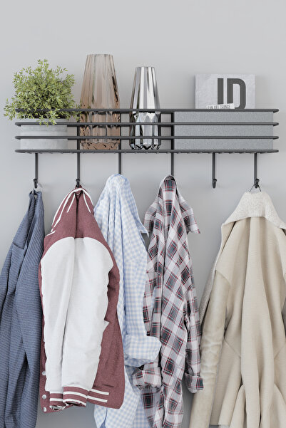 zabata Yapışkanlı Metal Duvar Elbise Askılığı Kapı Arkası Askılık Portmanto Organizer Askı