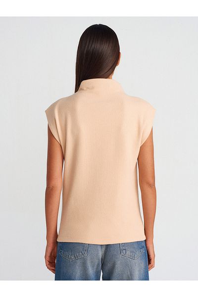 Dilvin 31342 Model Soft Textured Beige Sweater