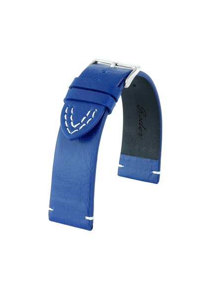 RODER حزام جلد R4143w - أزرق-أبيض - 20 ملم