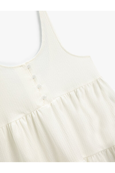 Koton Weißer Overall für Mädchen - 4skg80054ak