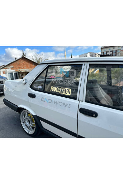 CND works FAKE TAXI YAZILI DEKOR PLAKA