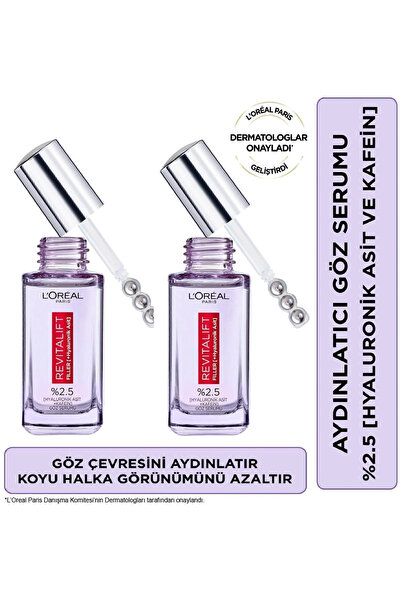 L'Oreal Paris Revitalift Filler Göz Çevresini Aydınlatıcı, Koyu Halka Görünüm...
