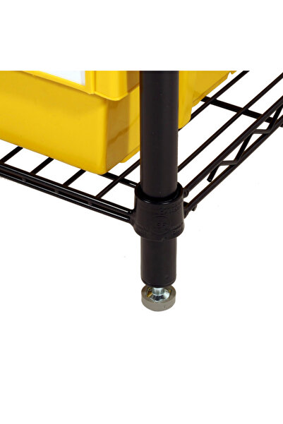 Seville Classics 8-Piece 4-Shelf Rack with Cabinet Drawer