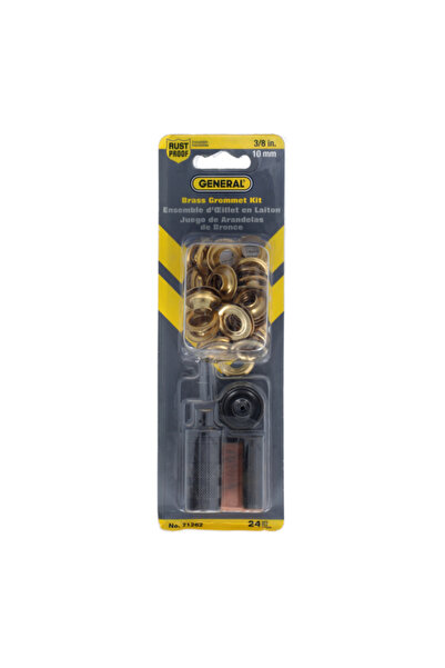 GENERAL Tools Rust Proof Brass Grommet Kit 3/8inch