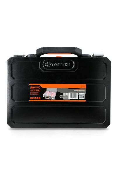Tactix Metal Tool Organizer Case with Handle 32.8 x 22.5cm