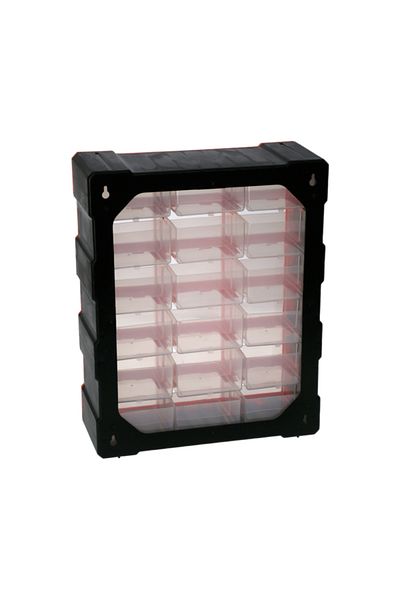 Tactix 18-Drawer Cabinet Plastic Storage Box 320634