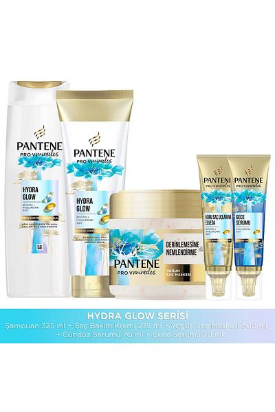 Pantene Miracles Hydra Glow 300ml - Shampoo, Conditioner, Mask and Serum