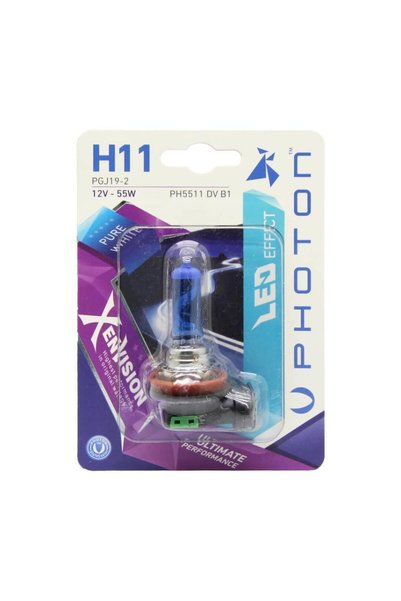 Photon H11 12V 55W Xen Vision Blister (TEKLİ BLİSTER)