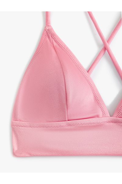 Koton Bralet-Bikinioberteil mit V-Ausschnitt und überkreuzten Trägern