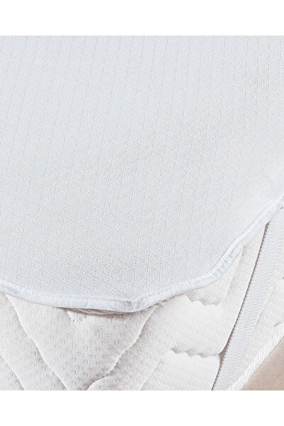 Madame Coco Flore Sıvı Geçirmez Köşe Lastikli Tek Kişilik Yatak Alezi - Beyaz