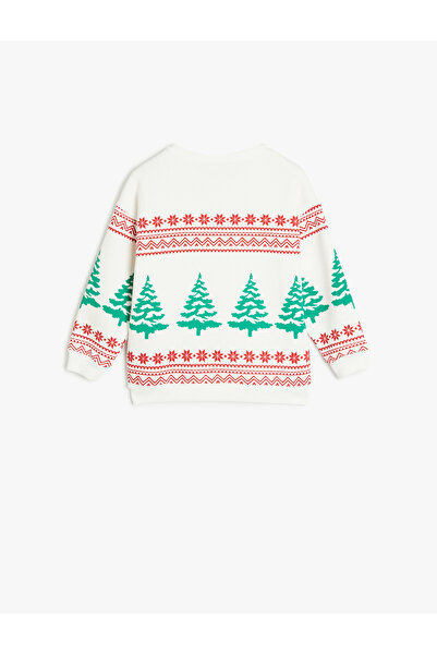 Koton Mickey Mouse Baskılı Pamuklu Şardonlu Uzun Kollu Sweatshirt