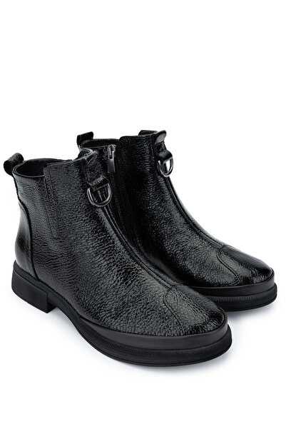 Tamer Tanca Kadın Hakiki Deri Siyah Casual Bot