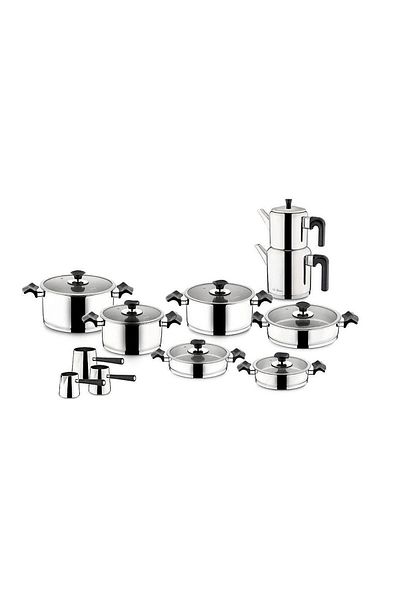 Aryıldız 20 Piece King Glass Black Ideal Set