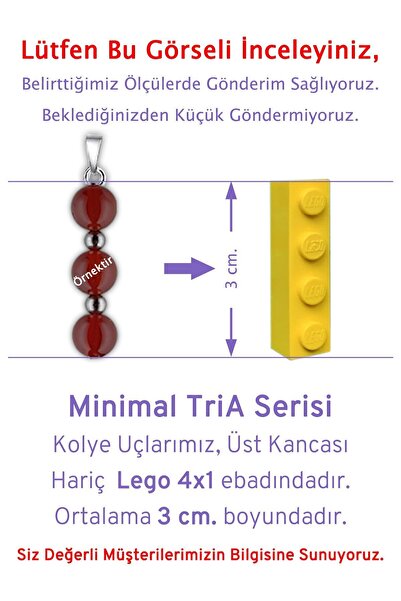 TAŞ SEPETİ Gerçek Yeşim Doğal Taşı Minimal TriA Model Pamuklu İpli Erkek Kolye