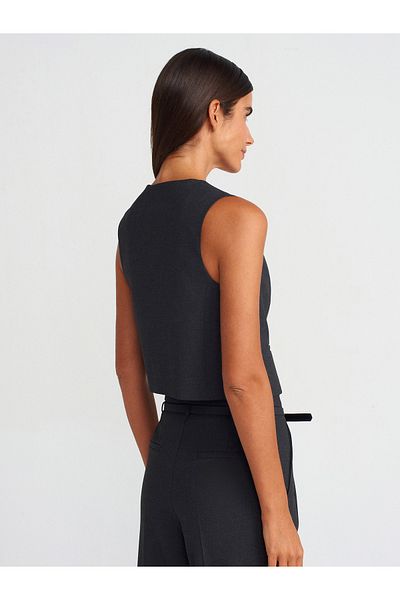 Dilvin 60562 Model Anthracite Short Custom Made Vest