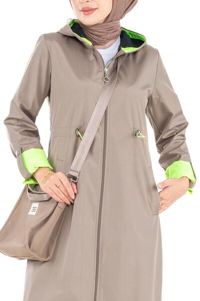 Sevitli Neon Trençkot-Vizon