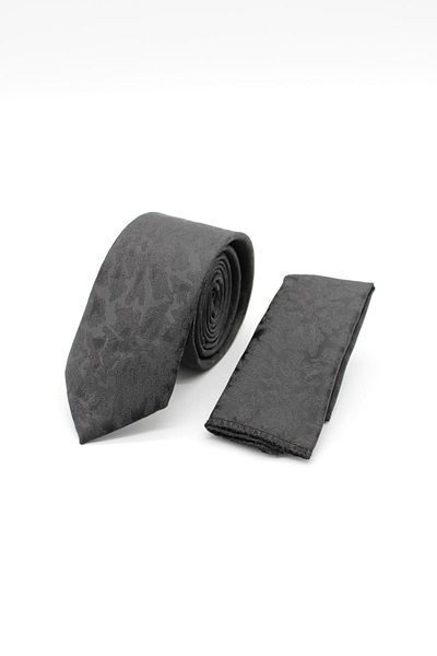 İmza Μαύρη γραβάτα με σχέδιο πλάτους 6 cm - 1090240122