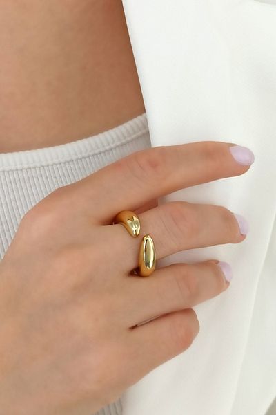 Çlk Accessories خاتم قطرة لامع قابل للتعديل