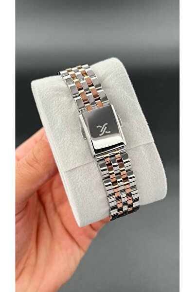 Daniel Klein Women's Wristwatch - Steel Cord, 3 Atm Waterproof, Copper and Silver Color