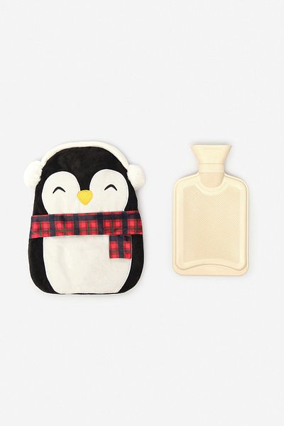 Penti كيس ماء ساخن أسود من Penguin
