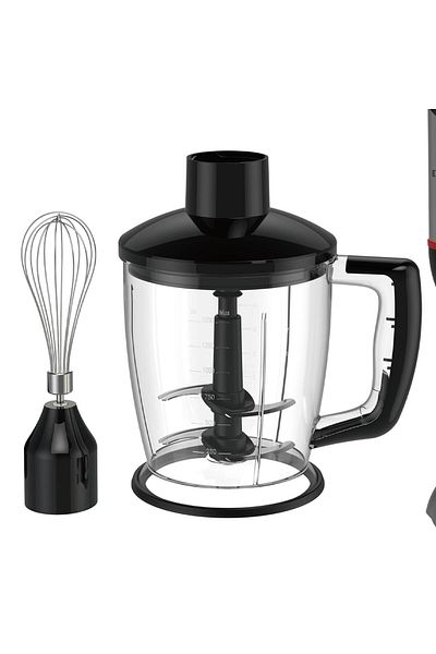 DOTS 4-In-1 Stainless Steel Hand Blender - 1.5 Liters - 500 Watt - Silver & Black