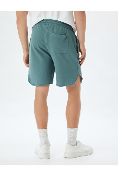 Koton Βαμβακερό σορτς βερμούδα - με δαντέλα στη μέση και λεπτομέρεια τσέπης