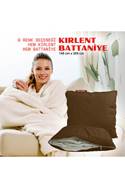 XPERMATE Tv Blanket Pillow Blanket Throw Pillow Welsoft Blanket Journey Airplane Pillow 145X205 Brown