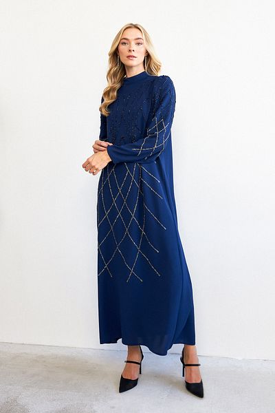 VAVİNOR Rochie de seara Indigo Alora Brodata cu Piatra