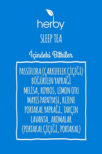 Herby Sleep Tea Uyku Öncesi Rahatlatıcı Pasifloralı Bitki Çayı 4'lü Paket