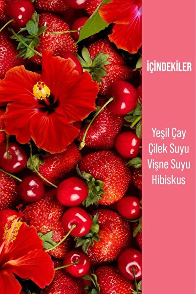 Herby Ice Tea Berry Hibiscus Soğuk Çay Şeker İlavesiz 250 ml x 12