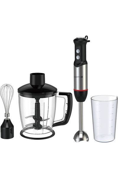 DOTS 4-In-1 Stainless Steel Hand Blender - 1.5 Liters - 500 Watt - Silver & Black