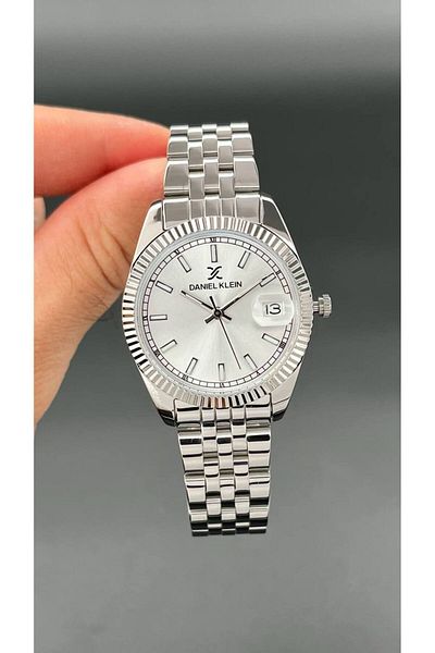 Daniel Klein Silver Color Women's Wristwatch - Steel Cord, 3 Atm Waterproof