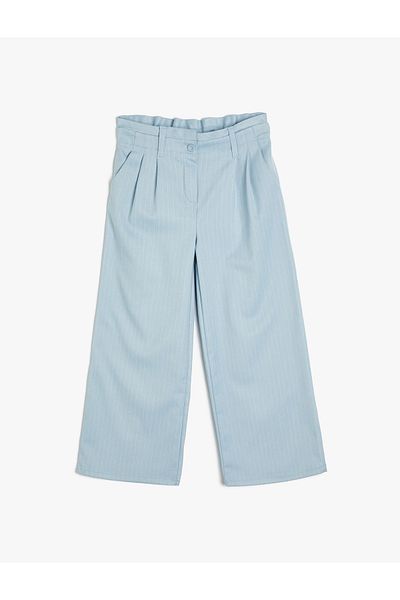 Koton Pantaloni cu talie elastică și cu nasturi